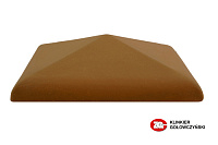Керамическая крышка на столб, цвет дуб, размер 30*30, тм ZG-Clinker