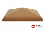 Керамическая крышка на столб, цвет красный, размер 425*425, тм ZG-Clinker
