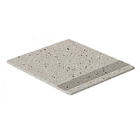 Ступень с насечкой без угла Stroeher 8850(TS60) grau, 296*296*10 мм, 10 шт./уп.