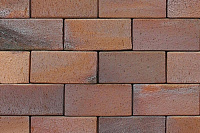 Брусчатка ABC Carbo (rot-bunt-Kohlebrand), 200х100х52мм, 48 шт./м2, 630 шт./под, 2,4 кг./шт