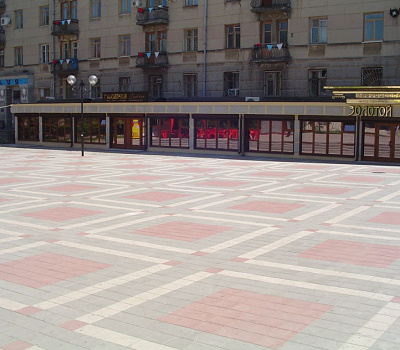 Вибропрессованная тротуарная плитка