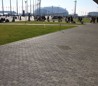 Вибропрессованная тротуарная плитка