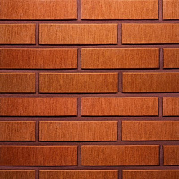 Кирпич Terca арт. 25102120 RED шероховатый FAT, 250/85/65, 50 шт./м2