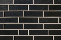 Глазурованная плитка ABC Klinkergruppe Tiefschwarz 390, 240х71х10мм, 48 шт/м2, 18,5 кг/м2, 48 шт/уп.