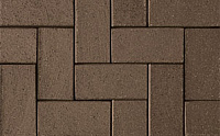 Брусчатка ABC Schwarz Braun , 200х100х45мм, 48 шт./м2, 735 шт./под, 2,1 кг./шт