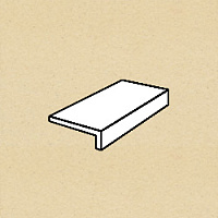 Ступень прямой угол Stroeher 4822(120) beige, 240*115*52*10 мм, 6 шт./уп.