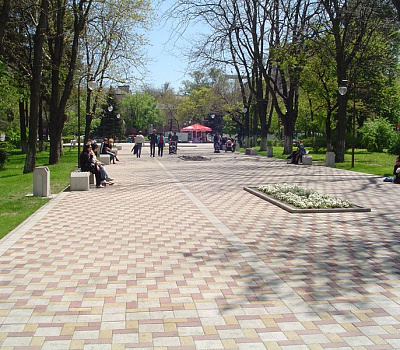 Вибропрессованная тротуарная плитка
