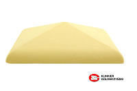 Керамическая крышка на столб, цвет желтый, размер 30*30, тм ZG-Clinker