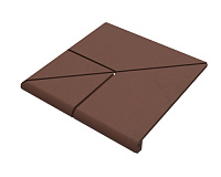 Ступень угловая Ecoclinker Бордо, 33x33, 0,1089 м2/кор, 1шт/кор, 0,1089 шт/м2