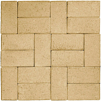 Тротуарная плитка ArtStone Klinker ASK-2116 beige 200х100х16 (1м2=48шт) 40 шт/уп, 33,6 кг/м2