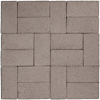 Тротуарная плитка ArtStone Klinker ASK-2416 grau 200х100х16 (1м2=48шт) 40 шт/уп, 33,6 кг/м2
