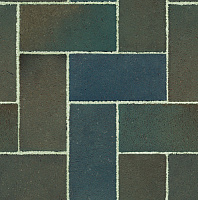 Тротуарный кирпич Classic Kerawil Dunkelbraun-Blau-Bunt - 8, 200*100*45 мм