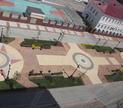 Вибропрессованная тротуарная плитка