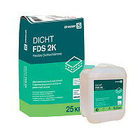 72042 DICHT FDS 2K  Двухкомпонентный  гидроизоляционный состав на цементной основе