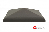 Керамическая крышка на столб, цвет графит, размер 30*30, тм ZG-Clinker