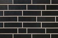 Глазурованная плитка ABC Klinkergruppe Tiefschwarz 390, 240х71х10мм, 48 шт/м2, 18,5 кг/м2, 48 шт/уп.