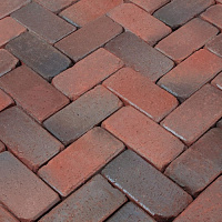 Брусчатка PENTER KLINKER Bramsche/Pente Retro Rotblaubunt 200x100x52 мм, 2,20 кг/шт., 665шт./под.