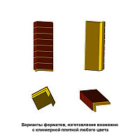 Доборы ППУ Регент угловой ДУ 40, 250*120*40 мм, с плиткой 2640(215) Stroеher АКЦИЯ!!!, 8 шт./панель