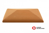 Керамическая крышка на столб, цвет красный, размер 300*425, тм ZG-Clinker